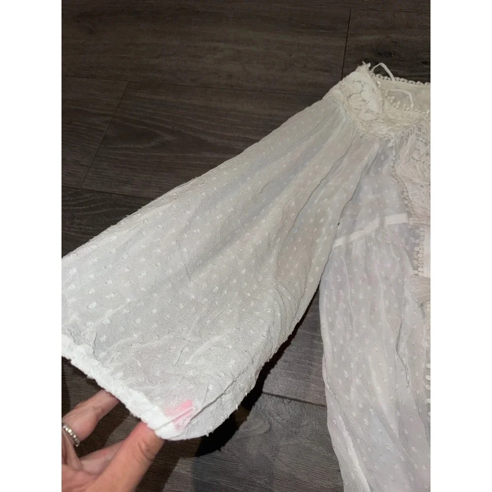 free people spring fling robe lace clip for NEW XL $168 festival wedding dress